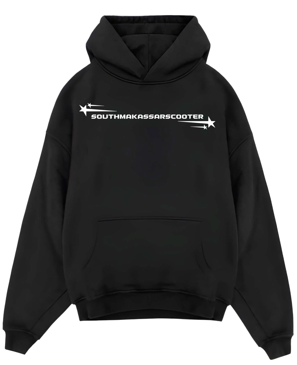 Black Oversized Hoodie Front Design