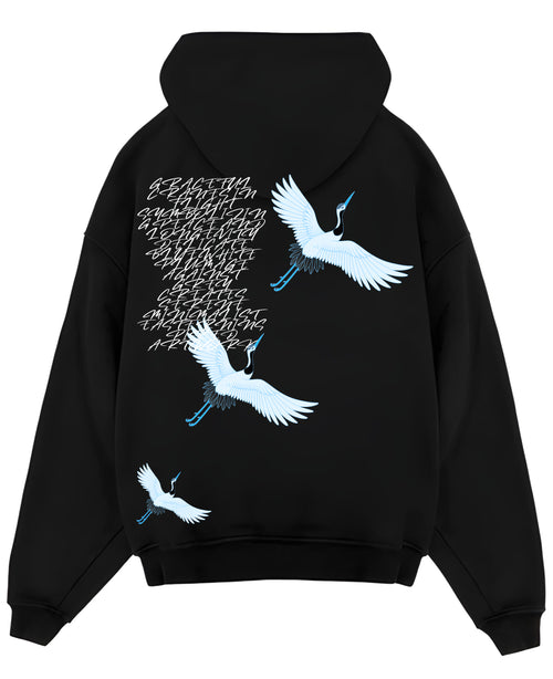 Black Oversized Hoodie Back Design