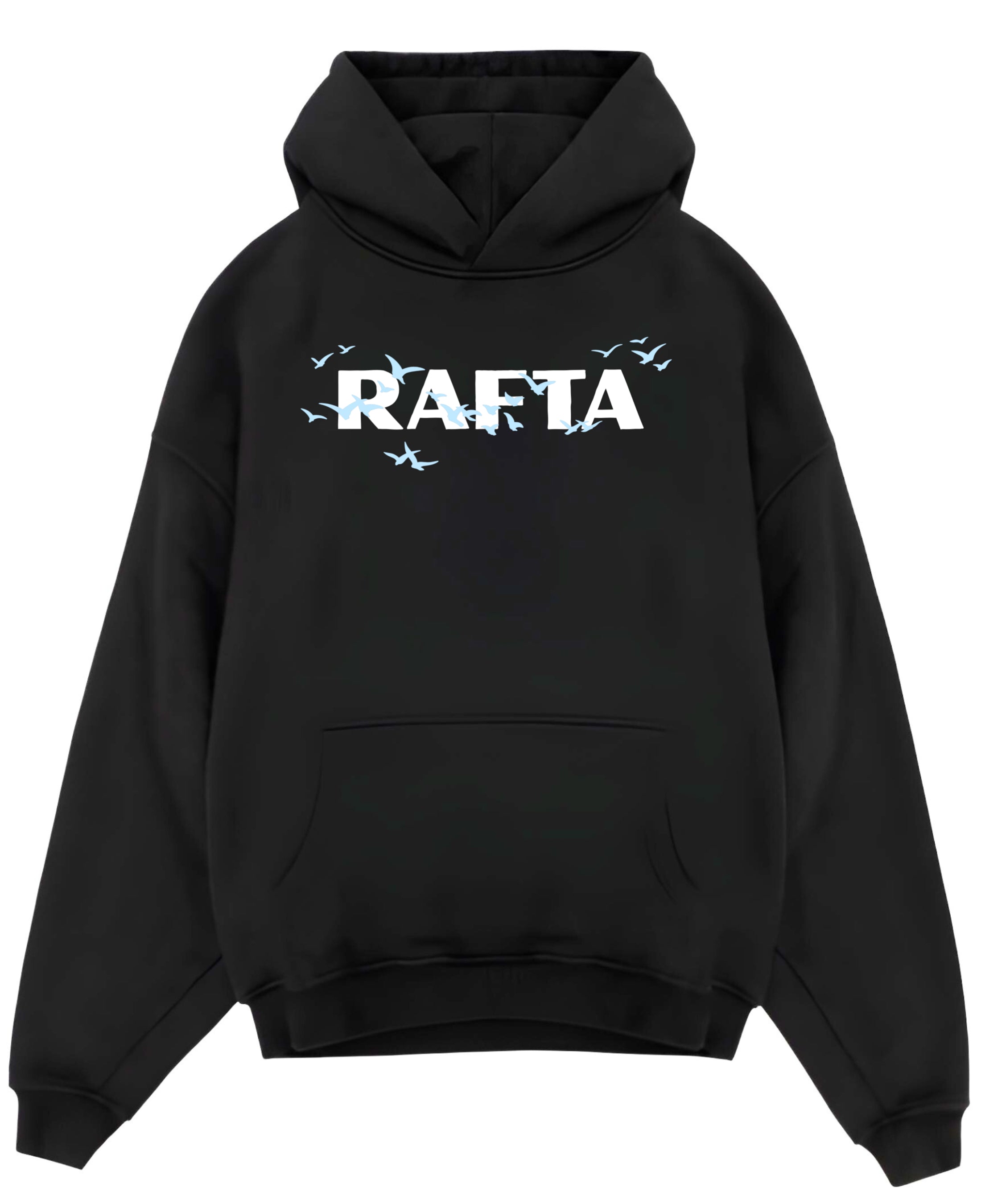Black Oversized Hoodie Front Design
