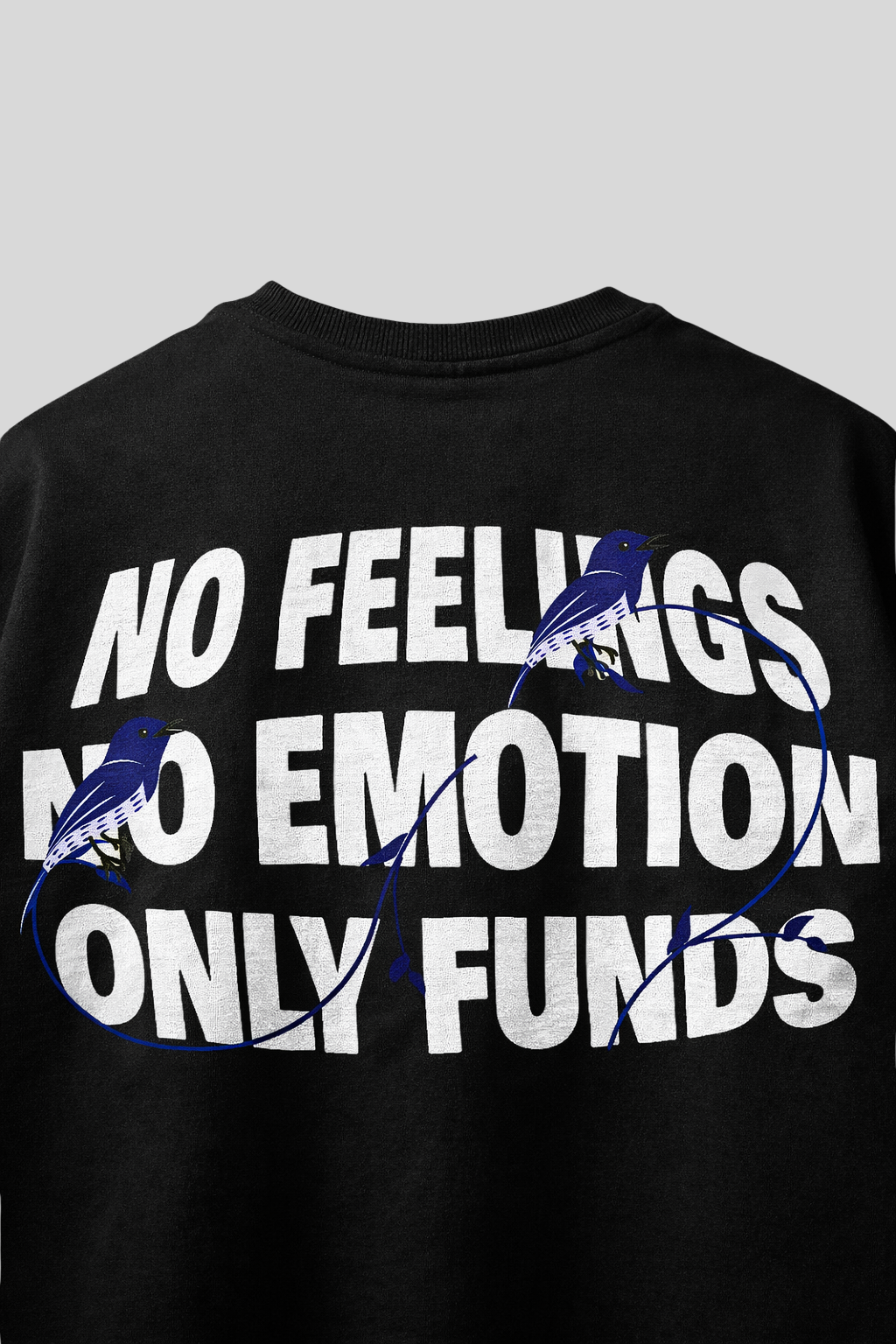 Silent Wealth Black Oversized Tshirt