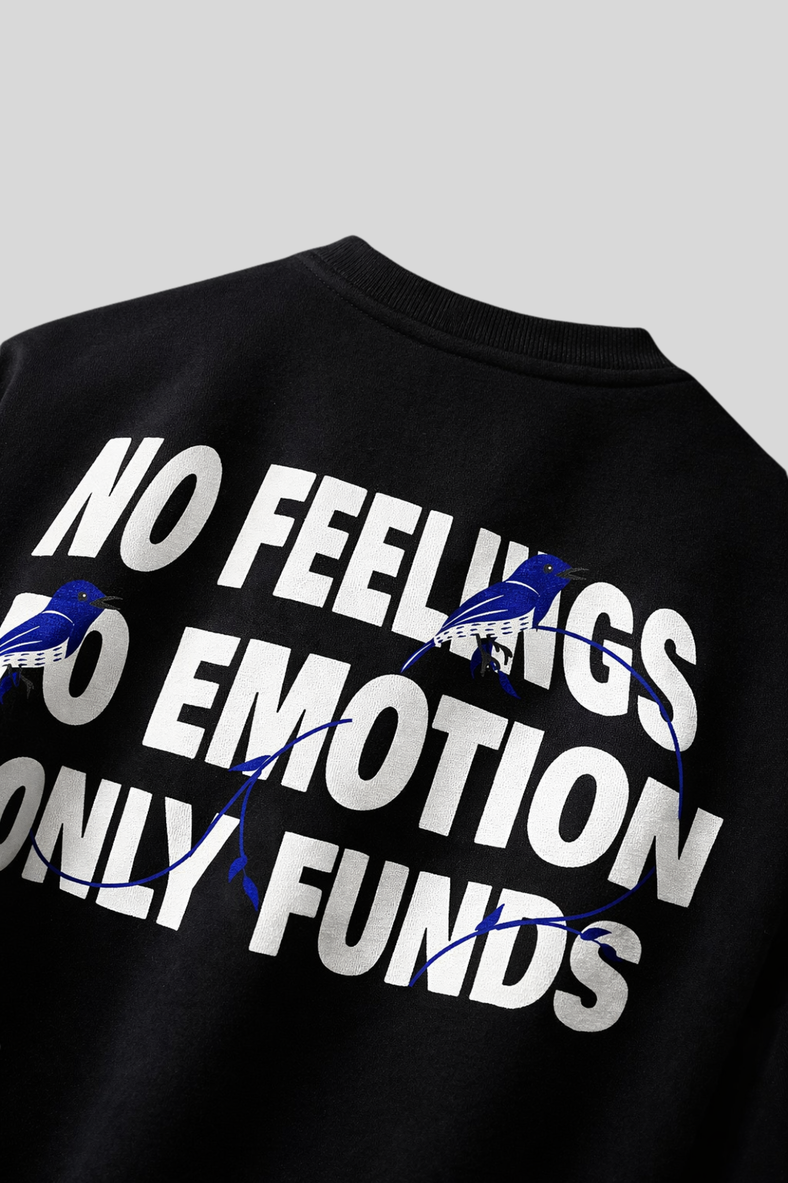 Silent Wealth Black Oversized Tshirt