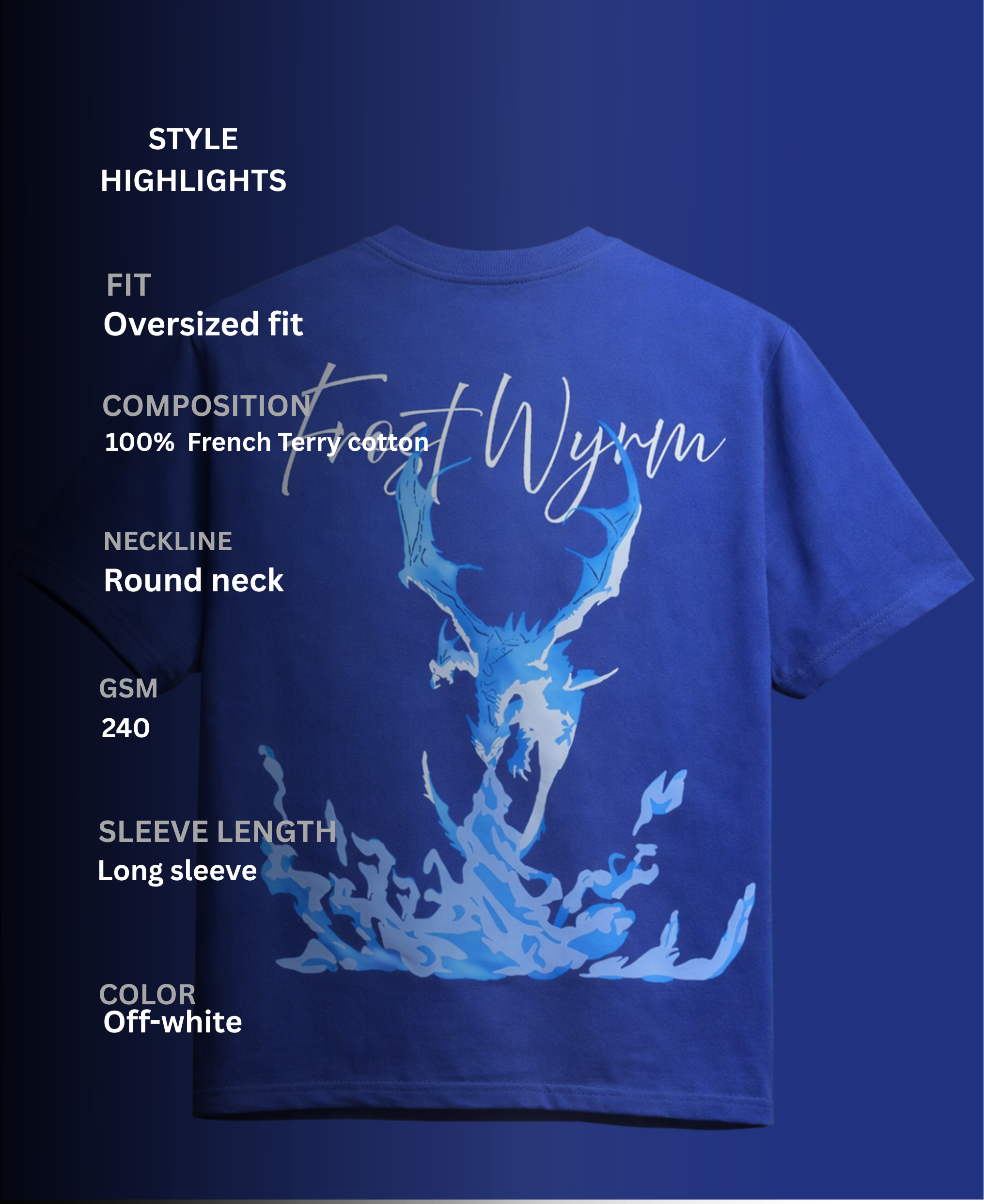 Frost Wyrm Oversized T shirt