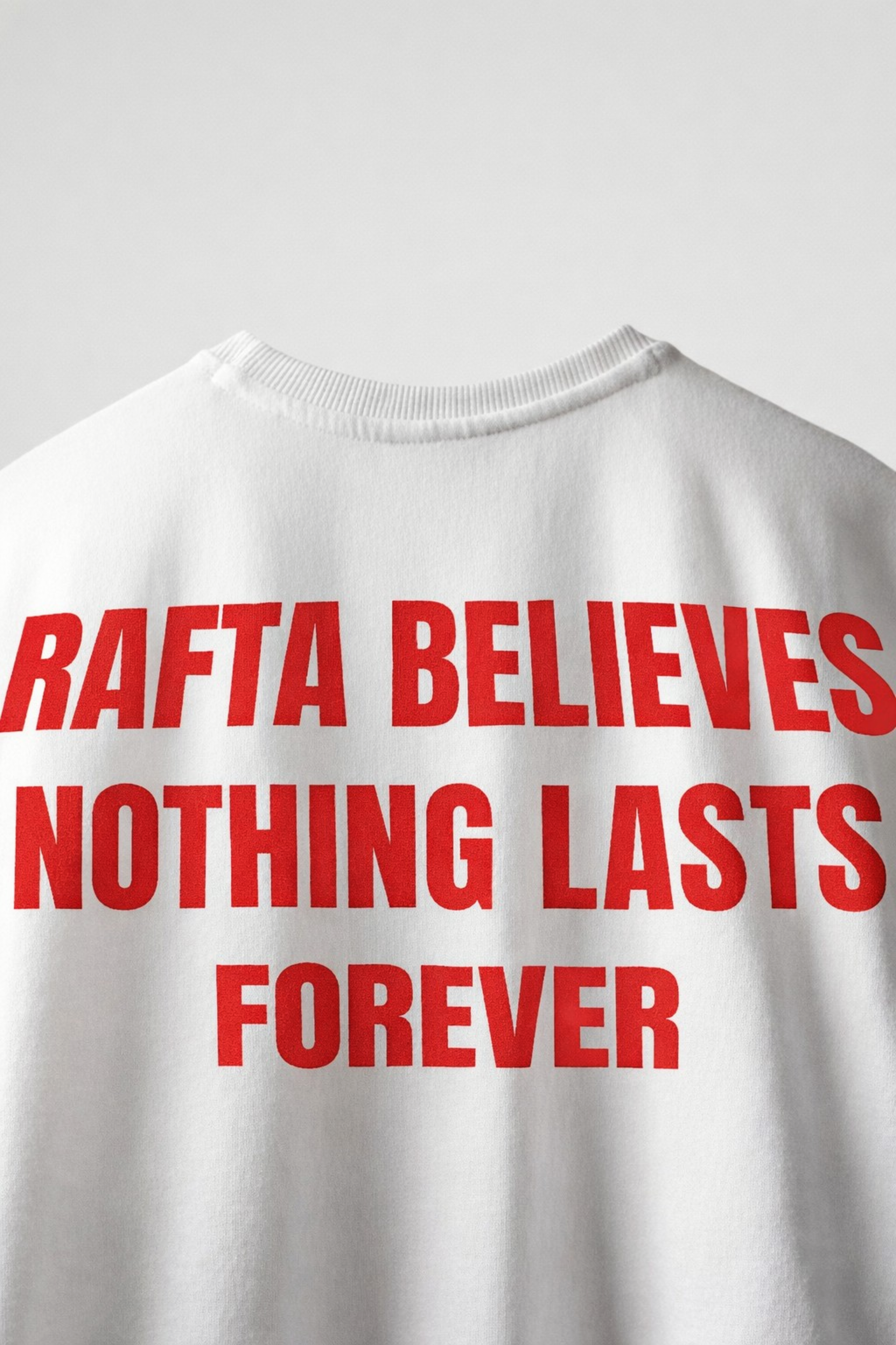 Rafta quiet white Oversized Tshirt